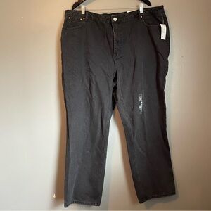 NWT And Now This Sz 22 Black Neal Ultra High Rise Slim Straight Jeans Ret $49!